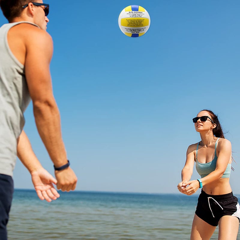 Uloveido Mom to My Daughter Personalized Volleyball for Female with Inspiration Words Sport Gift to Women Y605 (to My Daughter) - Image 5